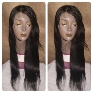 20" Brazilian unprocessed lacefront glueless human hair wig